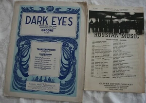 Vintage Russian Sheet Music Dark Eyes Grooms - Music for Mixed Voices Sacred - Picture 1 of 4