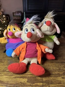 Disney Store Cinderella 3 Mäuse Jaq Suzy & Gus 9 Zoll Plüsch 3 Stück Original - Bild 1 von 9