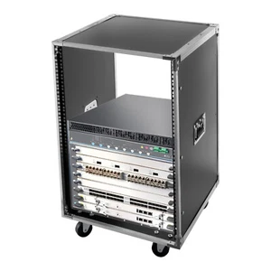 16U Cabinet Portable Rolling Network Server Rack Voice Amplifier, Mixer Rack NEW - Imagen 1 de 16