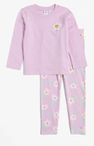 Girls size 6 lavender flowers midseason Cotton pyjamas pjs Target NEW 460 - Picture 1 of 4
