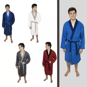Skylinewears Mens 100% Terry Cotton Bathrobe Toweling Dressing Gown Robe - Picture 1 of 37