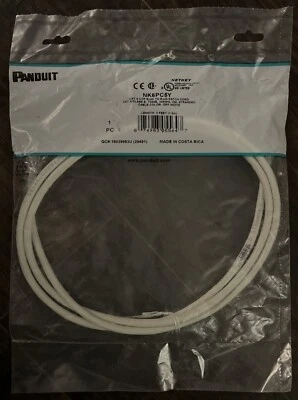 Panduit UTP28SP5 Cat6 28 AWG Network Patch Cable/Cord, 5 Ft White ~STSI - Image 1 of 3