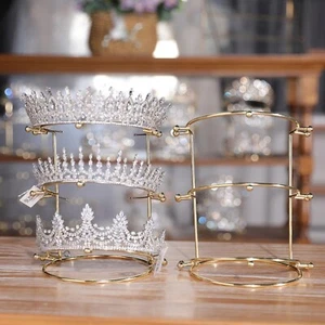 minkissy Crown Display Stand Metal Brackets Hair Accessories Organizer Box Gi... - Picture 1 of 9