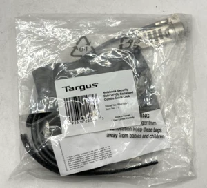 Targus Notebook Security DEFCON CL Serialized Combo Cable Lock Model: PA410S-1 - Afbeelding 1 van 2