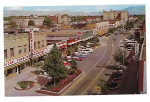Vintage Cars GRAND JUNCTION Main Street Sears Western Auto Colorado CO Postcard - Picture 1 of 2