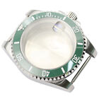 40Mm Stainless Steel Watch Case Diving Waterproof For Nh35 Nh36 Movement Green