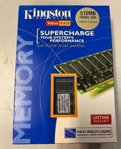 KVR266/512R Kingston 512MB PC2100 DDR-266MHz non-ECC Unbuffered CL2.5 184-Pin DI - Picture 1 of 4