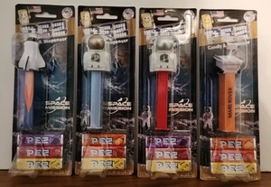 Space Mission Pez Candy & Dispenser Silver Gold Astronaut Rocket Mars Rover NIP - Picture 1 of 13