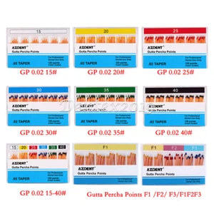 Dental Endodontics Gutta Percha Points Root Canal Treatment Taper GP0.02/ F123 - Picture 1 of 67