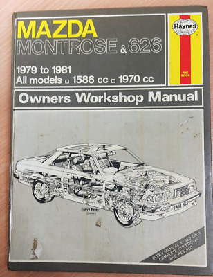 Madzda 626 Montrose 1979-1981 Haynes Shop Manual,Werkstattbuch,Man. D'offic. • 24€