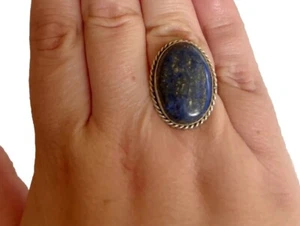 Anillo de lapislázuli talla 10 para mujer - Imagen 1 de 3