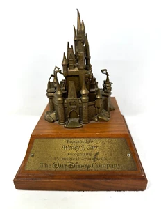 Disney Cast Member 15 Year Service Award Cinderella’s Castle Bronze Statue - Picture 1 of 4