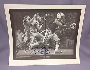 Impresión de boceto a lápiz Daniel Moore FIRMADO por Ricardo Louis con certificado de autenticidad JSA ~ Auburn Tigers - Imagen 1 de 6