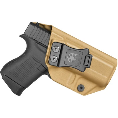 Amberide IWB KYDEX Holster Fit: Glock 43/43X Inside Waistband - USA KYDEX Made - - Image 1 of 4