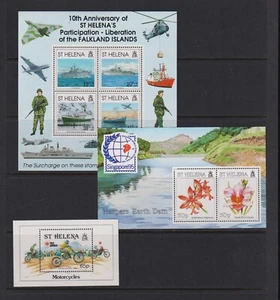 St. Helena - 3 Souvenir sheets, cat. $ 28.00 - Picture 1 of 1