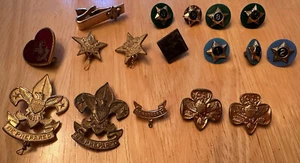 Vintage Scouts Medal Metal - Boy Scouts, Cub Scouts, Girl Scouts + tie bar - Picture 1 of 1