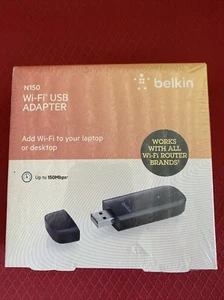 NEW Belkin N150 Wireless Wi-Fi USB Adapter Factory Sealed - Picture 1 of 10
