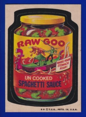 RAW GOO 1973 TOPPS WACKY PACKAGES series 4 VG-EX - Image 1 of 2