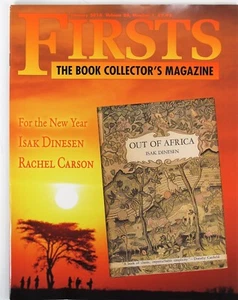 FIRSTS: BOOK COLLECTOR'S MAGAZINE 1/10 ISAK DINESEN- RACHEL CARSON - Imagen 1 de 1
