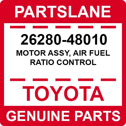 26280-48010 Toyota OEM CONJUNTO DE MOTOR GENUINO, CONTROL DE RELACIÓN DE COMBUSTIBLE DE AIRE Foto 1 de 1