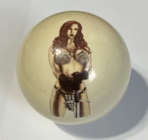 Gladiator Pin-Up Cue Ball for Pool/Billiards Cool and Unique! - Picture 1 of 1