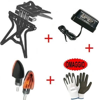 Pour Kawasaki VN 1500 Classic Fi 2000 - 2002 Set Immatriculation Réglable Moto - Photo 1/4