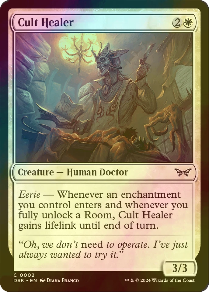 MTG FOIL Cult Healer English DSK - Image 1 of 1