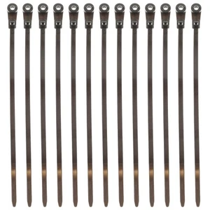 100 Pcs Garage Garden Wraps Zip Ties With Screw Hole Home Fixing - Afbeelding 1 van 11