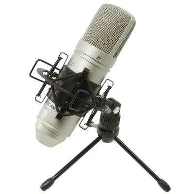 Tascam TM-80 Large Diaphagm Condenser Microphone,Silver - Image 1 of 4