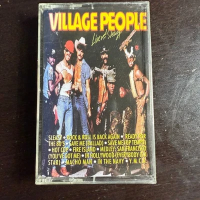 Village People Live and Sleazy Cassette Tape Music Album 1979 Retro Collectible - Image 1 of 4
