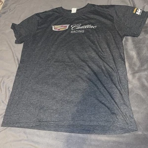 Cadillac Racing Shirt Men's XL Gray WC World Challenge Logo Graphic Short Sleeve - Picture 1 of 5