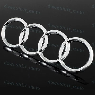 1PCS Audi Rear Chrome Rings Trunk A1 A3 A4 S4 A5 S5 A6 S6 SQ7 TT Badge Emblem - Image 1 of 4