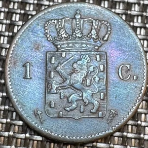 PAYS-BAS NETHERLAND TRÈS BELLE PIÈCE DE 1 CENT WILHELM III 1875 (1313) - Bild 1 von 2