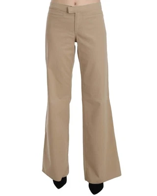 Pantalones de mezclilla y pantalones Just Cavalli de pierna ancha estilo informal beige para mujer Foto 1 de 4