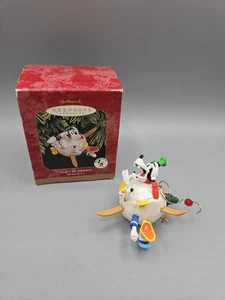 Hallmark Goofy's Ski Adventure Keepsake Ornament Disney Vtg 1997 Goofy Snow - Picture 1 of 4