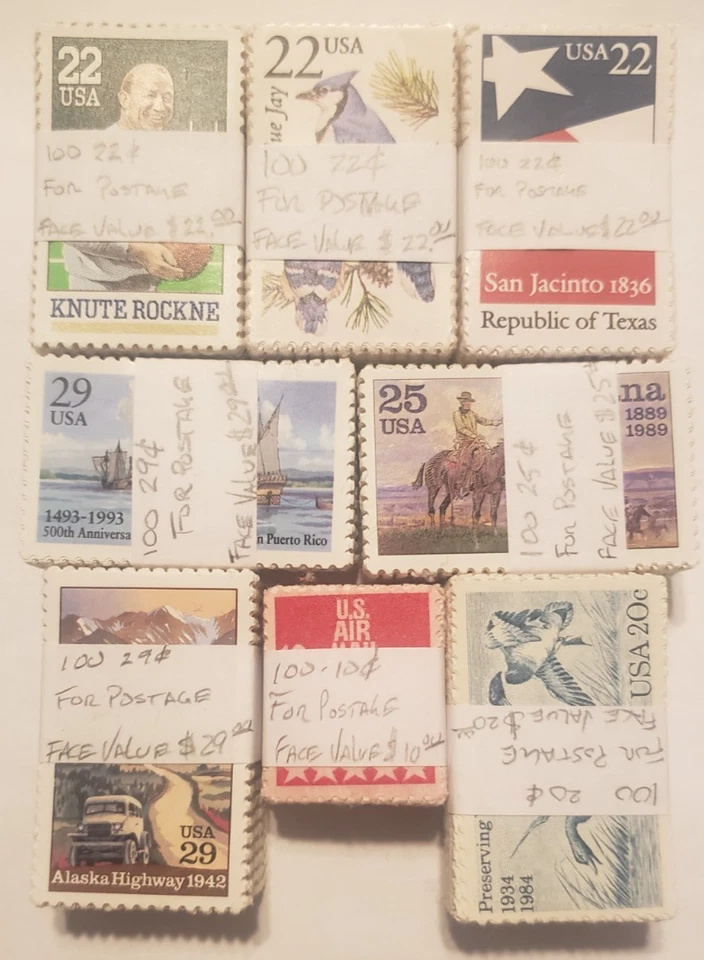 Lot of 800 US Single Stamps - Face $179.00 - For Postage - Image 1 of 1