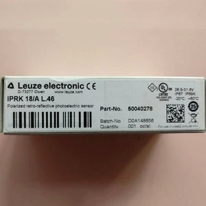 1pc LEUZE IPRK 18/A L.46 photoelectric switch sensor 50040278 NEW - Picture 1 of 11