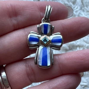 Eric Grossbardt Inlay Cross Pendant - Picture 1 of 2