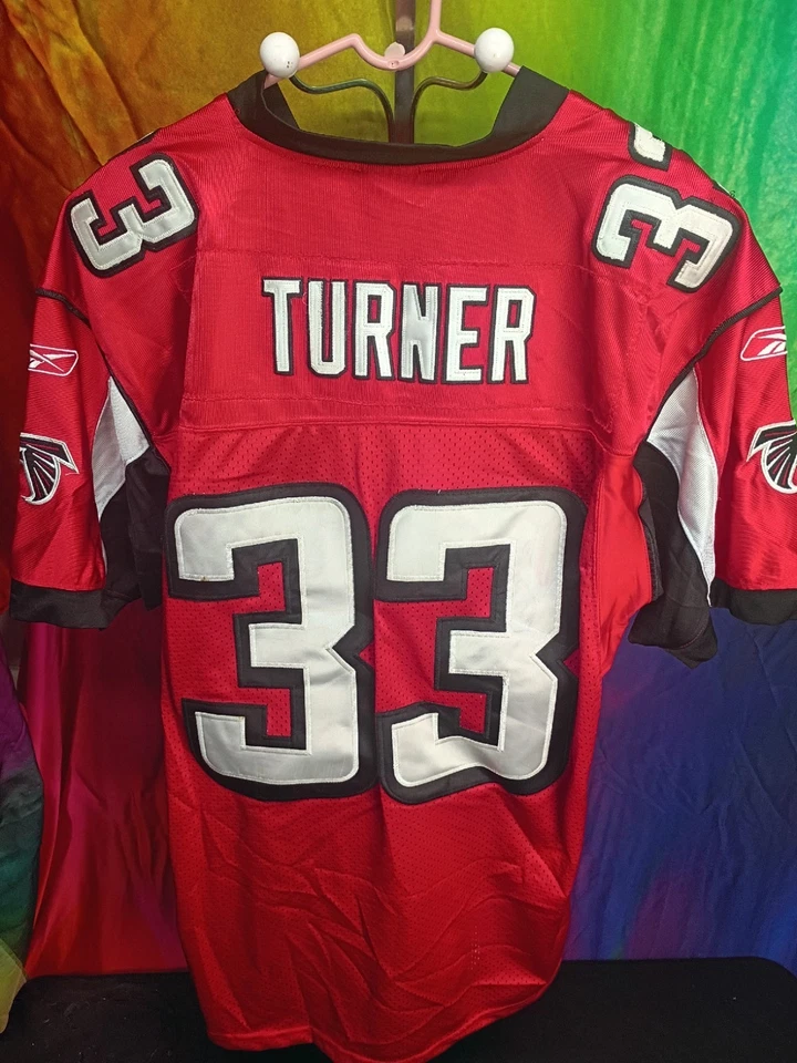 Camiseta Reebok Michael Turner #33 Atlanta Falcons Auténtica Cosida Roja NFL Talla 52 Foto 1 de 4