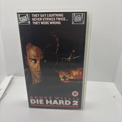 Die Hard 2 Die Harder VHS Video Cassette Tape - Bruce Willis  - Image 1 of 4