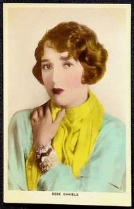 RPPC 1930s Bebe Daniels Movie & Stage Actress Hand Colored Real Photo Postcard - Picture 1 of 2