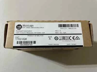New Sealed Allen-Bradley 1762-IQ8 MicroLogix 1200 Discrete Input Module1762IQ8 - Image 1 of 2