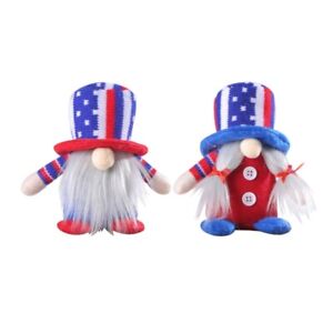 Independence Day Gnomes Patriotic Veterans Day Knitted Gnomes Kitchen Decoration