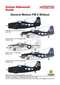 General Motors FM-2 Wildcat 1944-45 - 72025 - decals - Zdjęcie 1 z 2