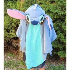 Poncho Stitch DISNEYLAND PARIS Lilo und Stitch Kapuze Gesicht Cape Disney 3/4 Jahre - Bild 1 von 5
