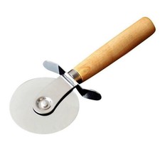 Pizza Cutter Stainless Steel With Wooden Handle Pizza Knife Cutter kitchen Tools