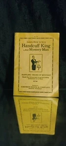 Learn How to be a Handcuff King and Mystery Man Johnston Smith Co. 1930 - Picture 1 of 8