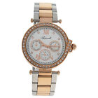 Al0519-03 Silver/rose Gold Stainless Steel Bracelet Watch For Women - 1 Pc Watch