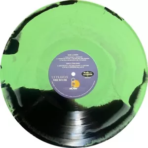 x/500 Green Black Vinyl LP Ultravox Three Into One / New Mint - Picture 1 of 2
