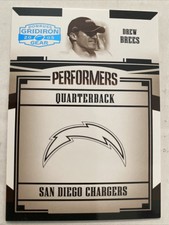 Drew Brees 2005 Donruss Gridiron Gear Performers SP Parallel P-15 5/25